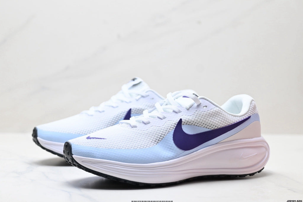 Nike Revolution 8 Running Shoes in White Blue Purple - product image from the listing.