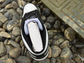 Women's Jordan 1 High Black and White Sneakers - product image from the listing.