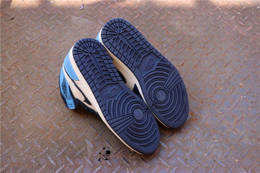 Air Jordan 1 Retro High OG Sneakers in Blue and White - product image from the listing.
