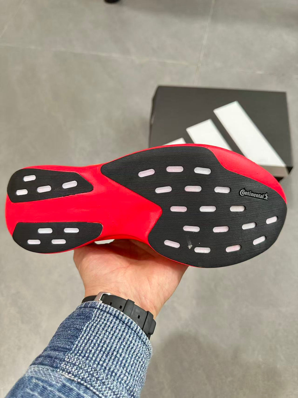 Adidas Lightstrike Pro Running Shoes in Red Yellow JQ4442 - product image from the listing.