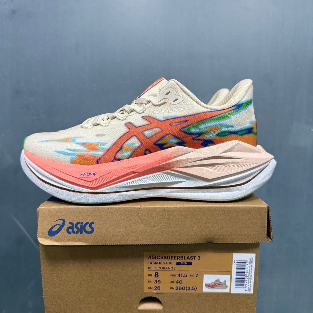 ASICS SUPERBLAST 3 Running Shoes in Beige Orange 1013A188-003 - product image from the listing.