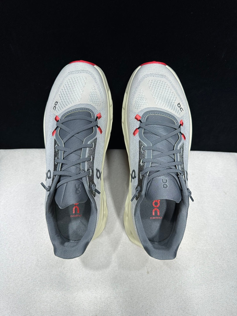 Ivory and Gray On Cloudtilt Sneakers - product image from the listing.