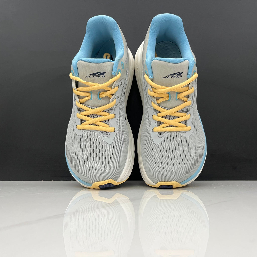 ALTRA Via Olympus Road Running Shoes, in Gray Blue Yellow - product image from the listing.
