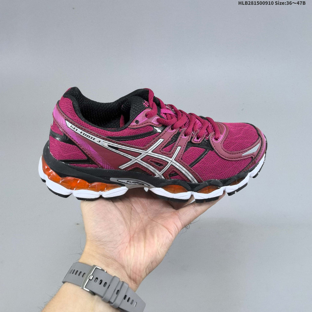 ASICS Gel-Nimbus 16 Running Sneakers in Burgundy Pink - product image from the listing.