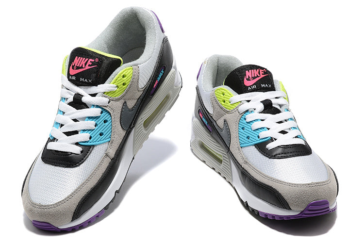 Nike Air Max 90 Sneakers in White Black Multicolor DR9900-100 - product image from the listing.