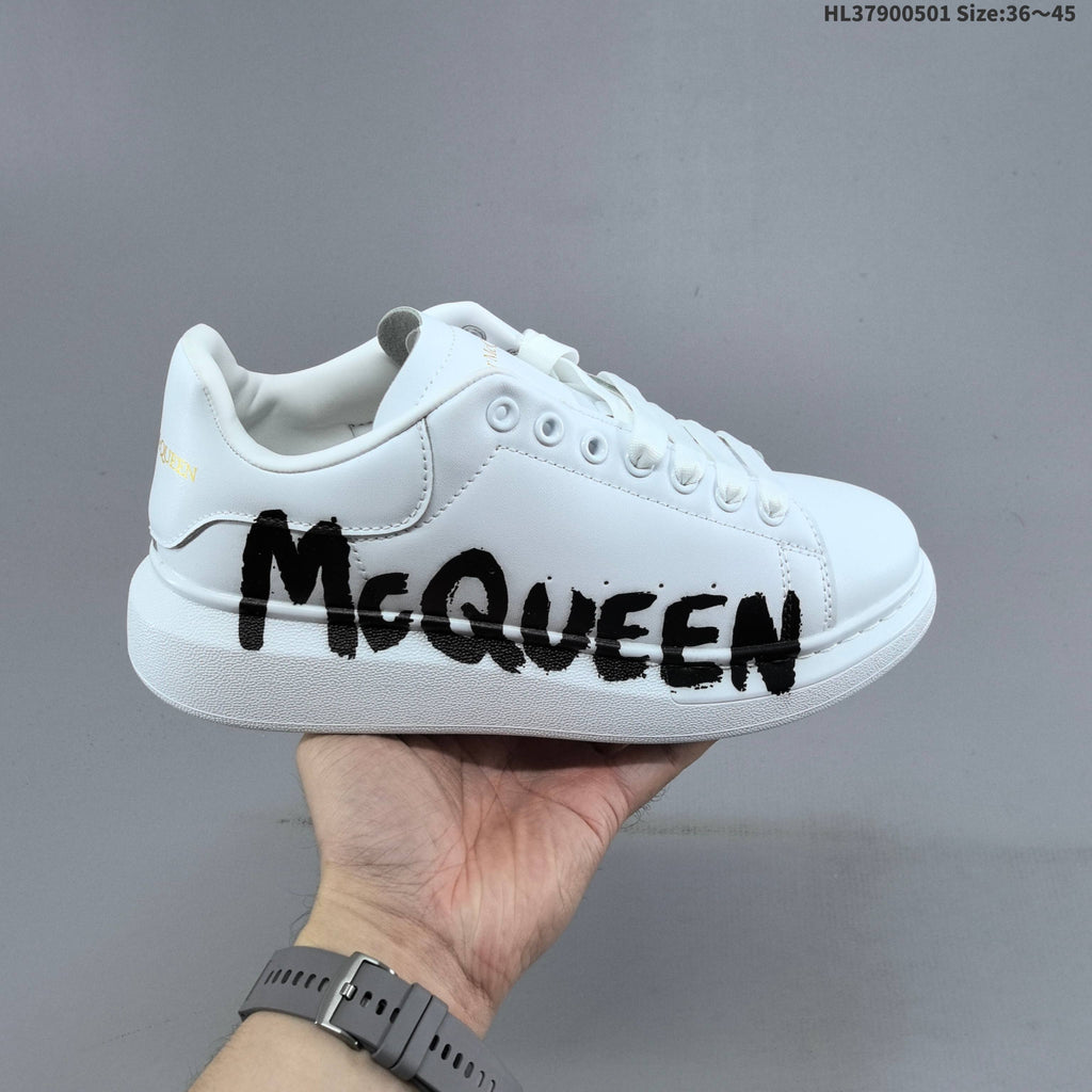Alexander McQueen Oversized Graffiti Low-Cut Sneakers - product image from the listing.