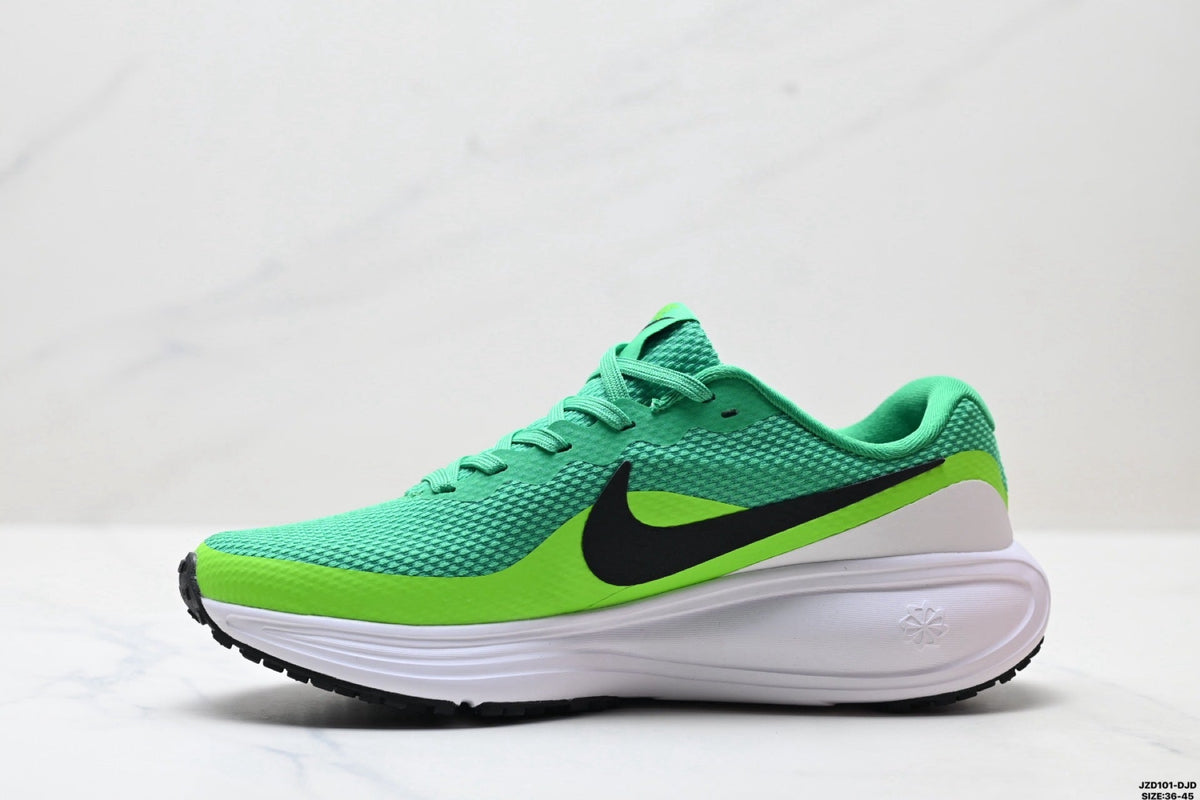 Teal and Lime Nike Revolution 8 Running Shoes - product image from the listing.