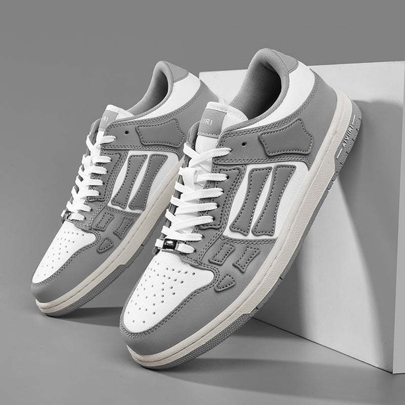AIVIIRI Low-Top Sneakers in Gray and White MFS003-043 - product image from the listing.