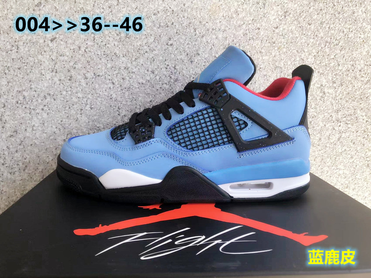 Ice Blue Jordan 4 Paris Sneakers - product image from the listing.