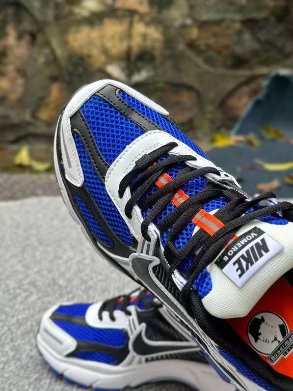 Nike Zoom Vomero 5 Sneakers in Black White Blue - product image from the listing.