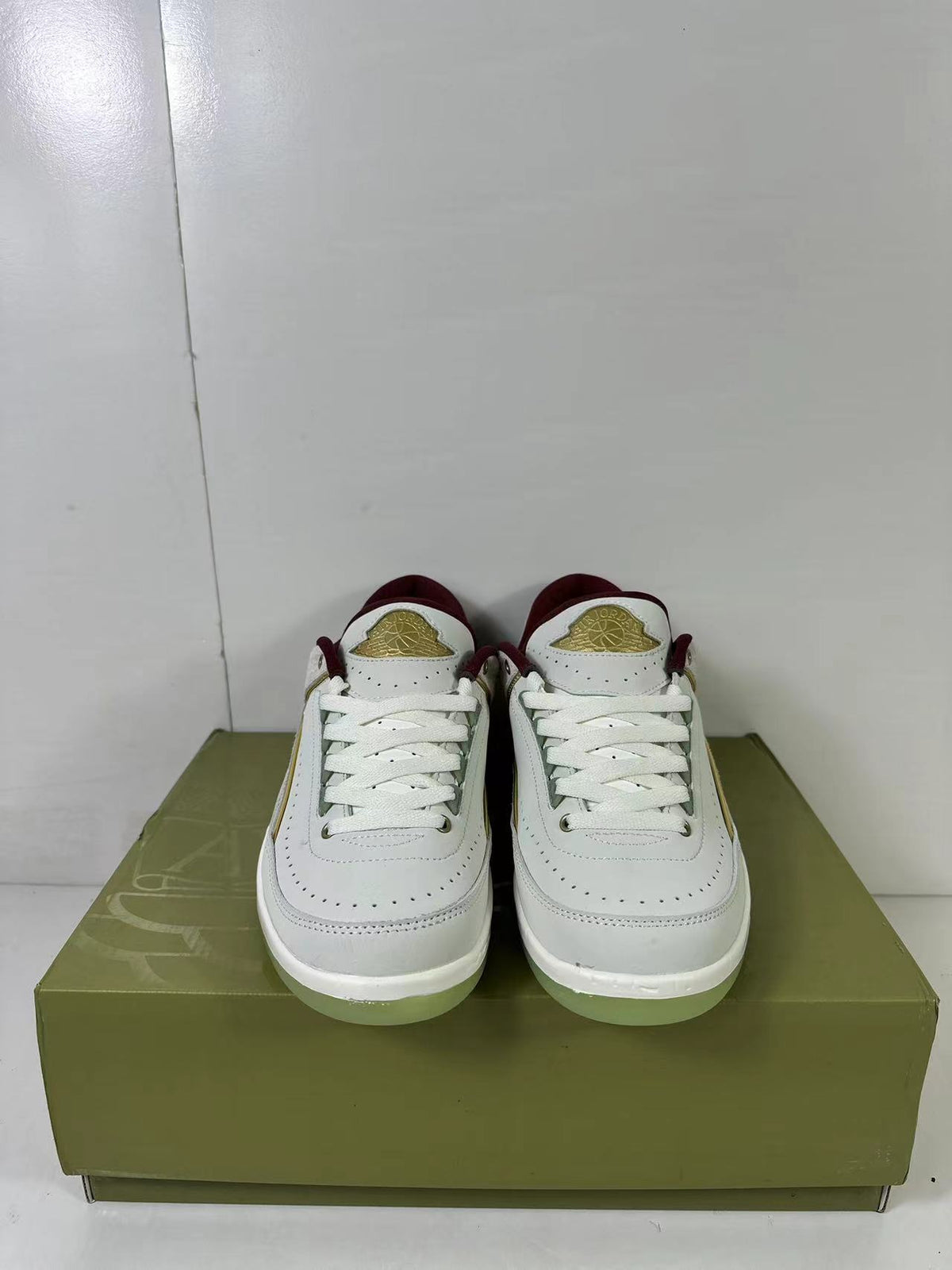 Air Jordan 2 Low White Red FJ3468-100 Sneakers - product image from the listing.