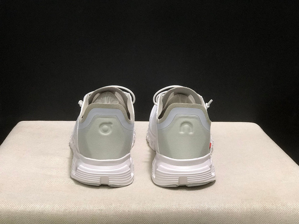 On Cloud 6 Coast Sneakers, in White and Gray - product image from the listing.