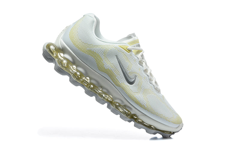 Nike Air Max Scorpion Sneakers in White and Pale Yellow - product image from the listing.