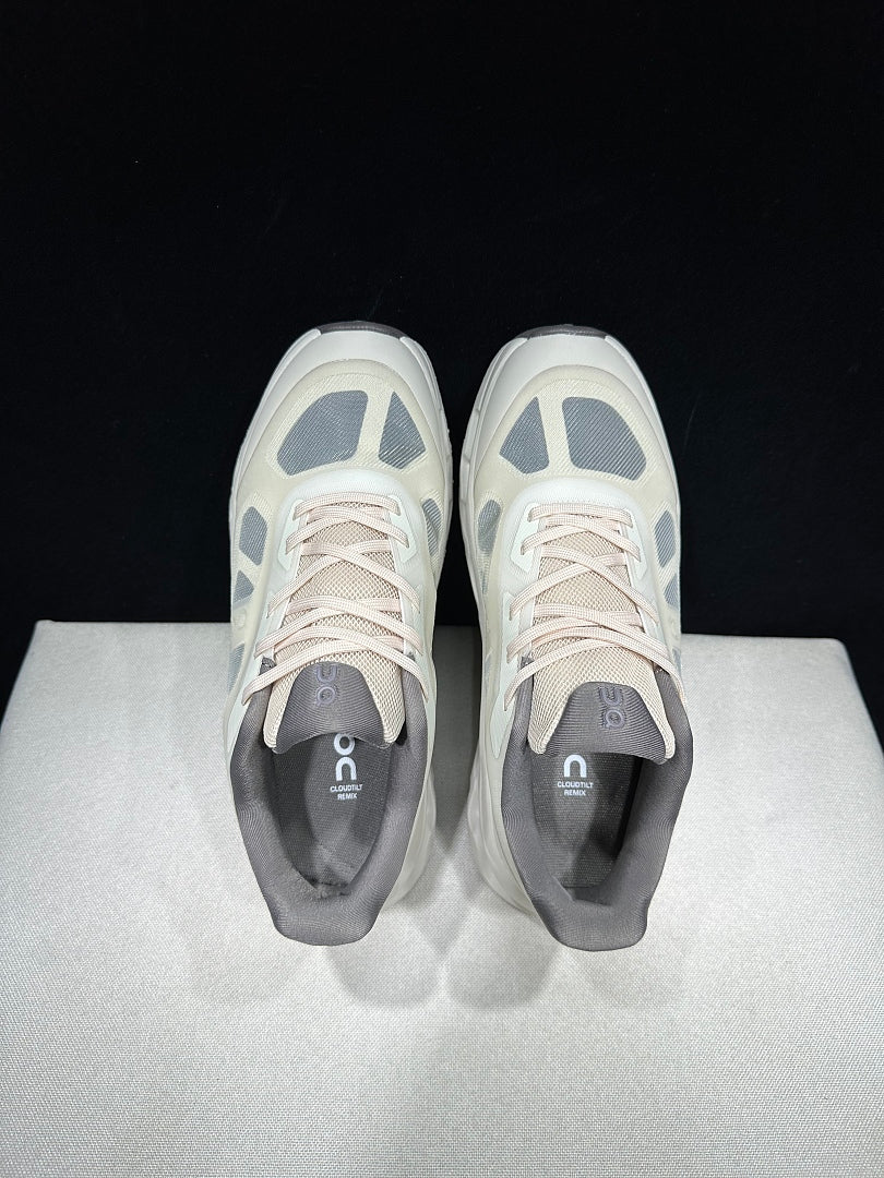 Ivory and Gray On Cloudtilt Remix Sneakers - product image from the listing.