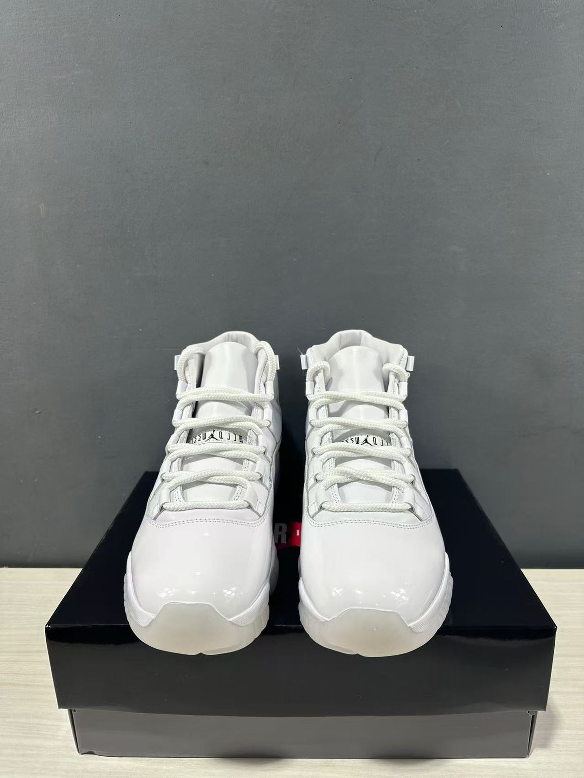 Air Jordan 11 Retro All-White High-Top Sneakers - product image from the listing.