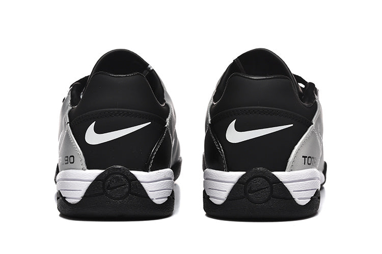 Nike Total 90 Indoor Soccer Shoes in Black Silver - product image from the listing.