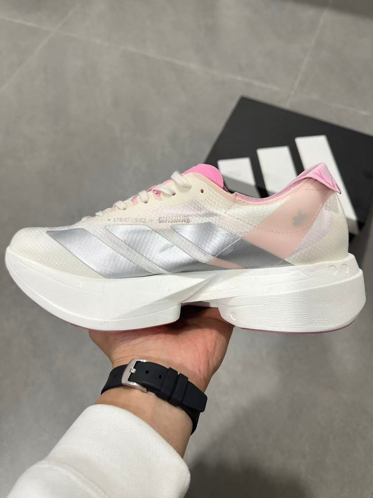 Nike Lightstrike Pro Running Shoes in White Pink JQ4445 - product image from the listing.