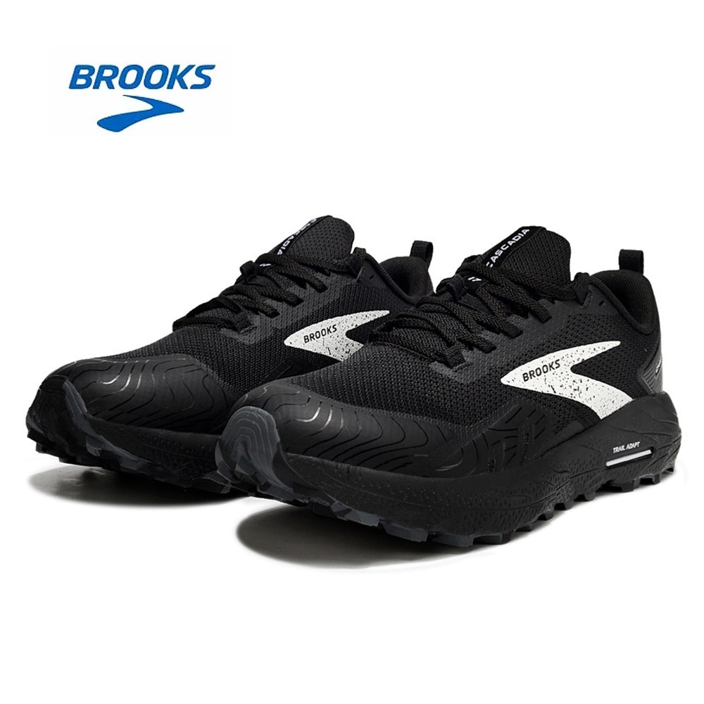 Brooks Cascadia 17 Trail Running Shoes in Black - product image from the listing.
