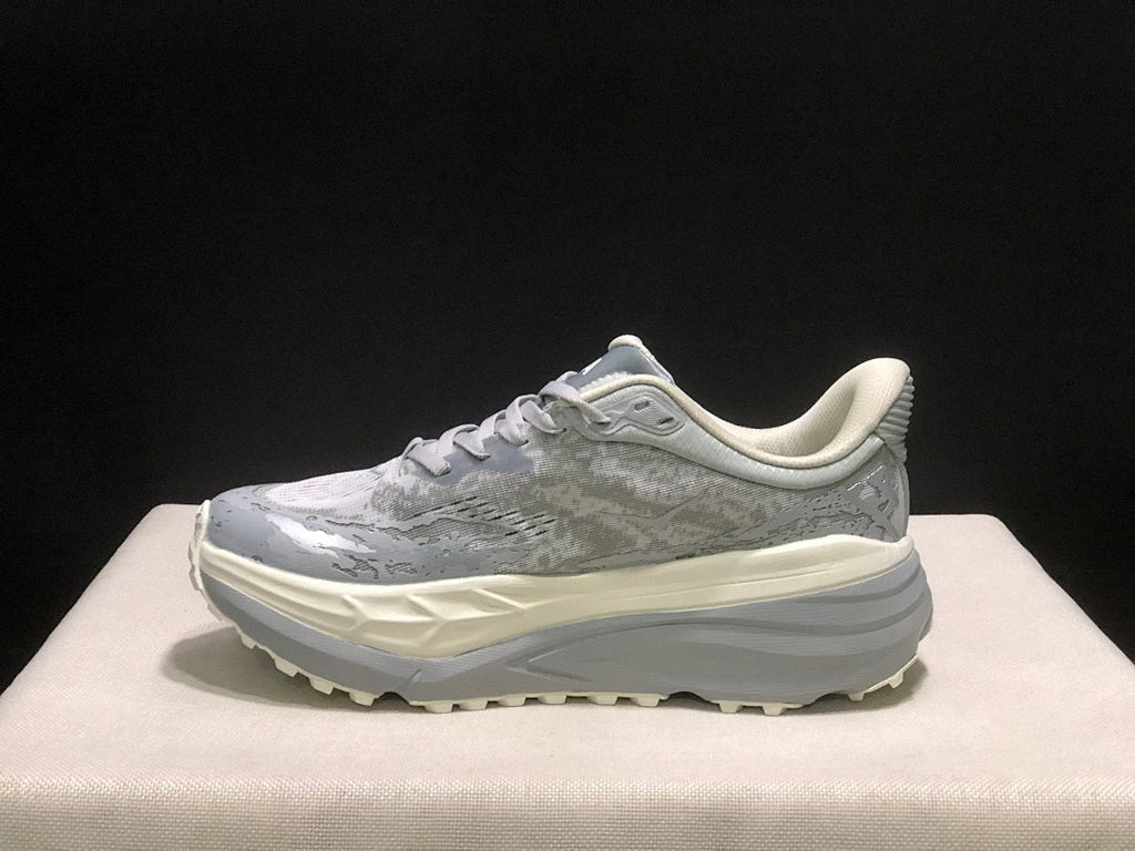 HOKA Stinson 7 Trail Running Shoes, in Gray - product image from the listing.