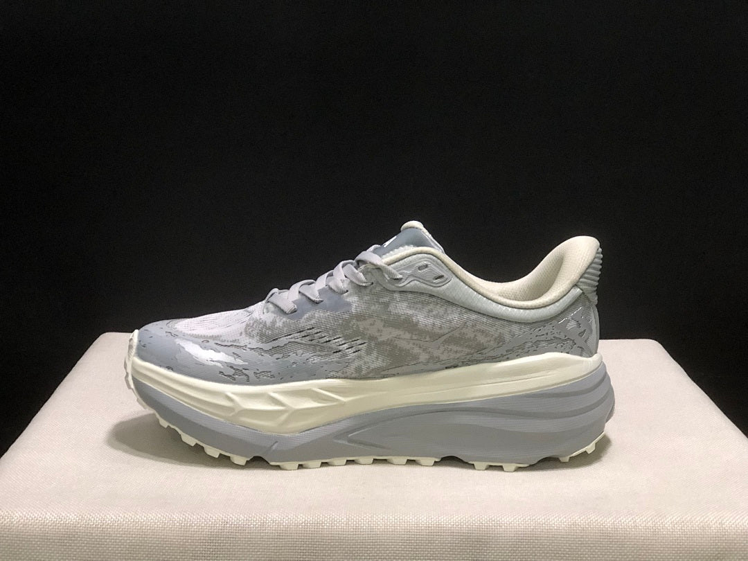 HOKA Stinson 7 Trail Running Shoes, in Gray - product image from the listing.