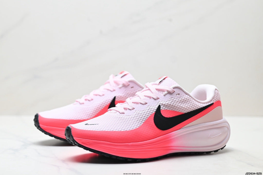 Women's Nike Revolution 8 Running Shoes White Pink - product image from the listing.
