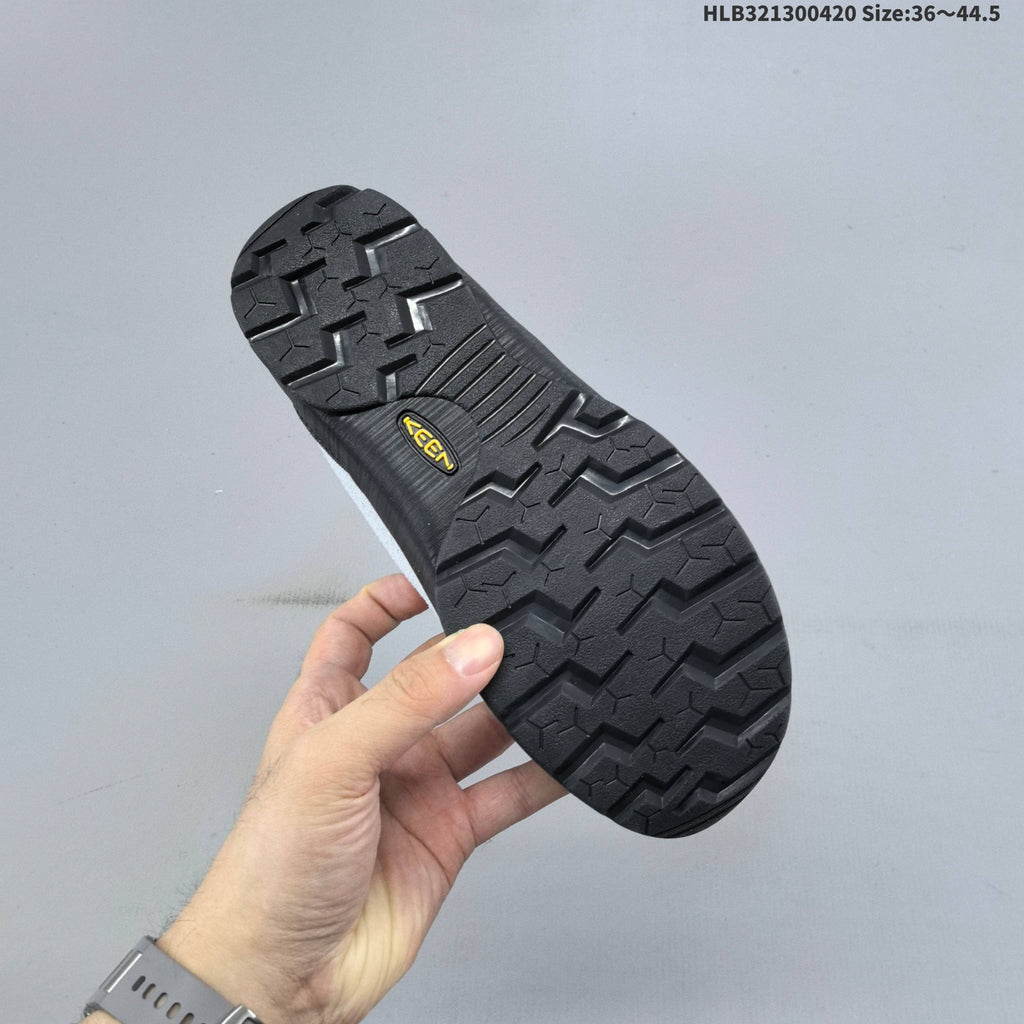 KEEN Jasper Low-Top Outdoor Sneakers, in Light Blue and Black - product image from the listing.