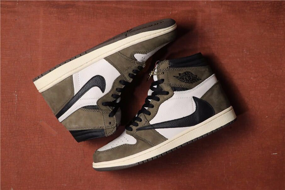 TS SP Sneakers, Brown and White, - Air Jordan 1 High OG CD4487-100 - product image from the listing.