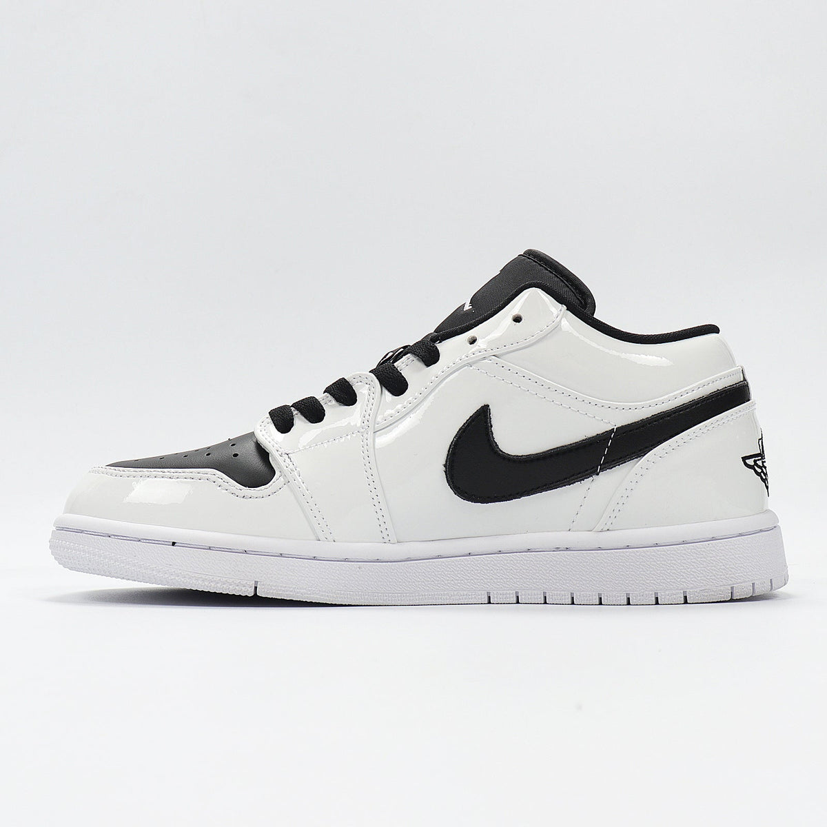 Air Jordan 1 Low Panda Black White Sneakers 553560-103 - product image from the listing.