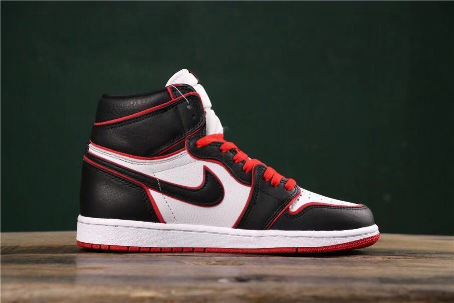 Air Jordan 1 Retro High OG Sneakers in Black Red White - product image from the listing.