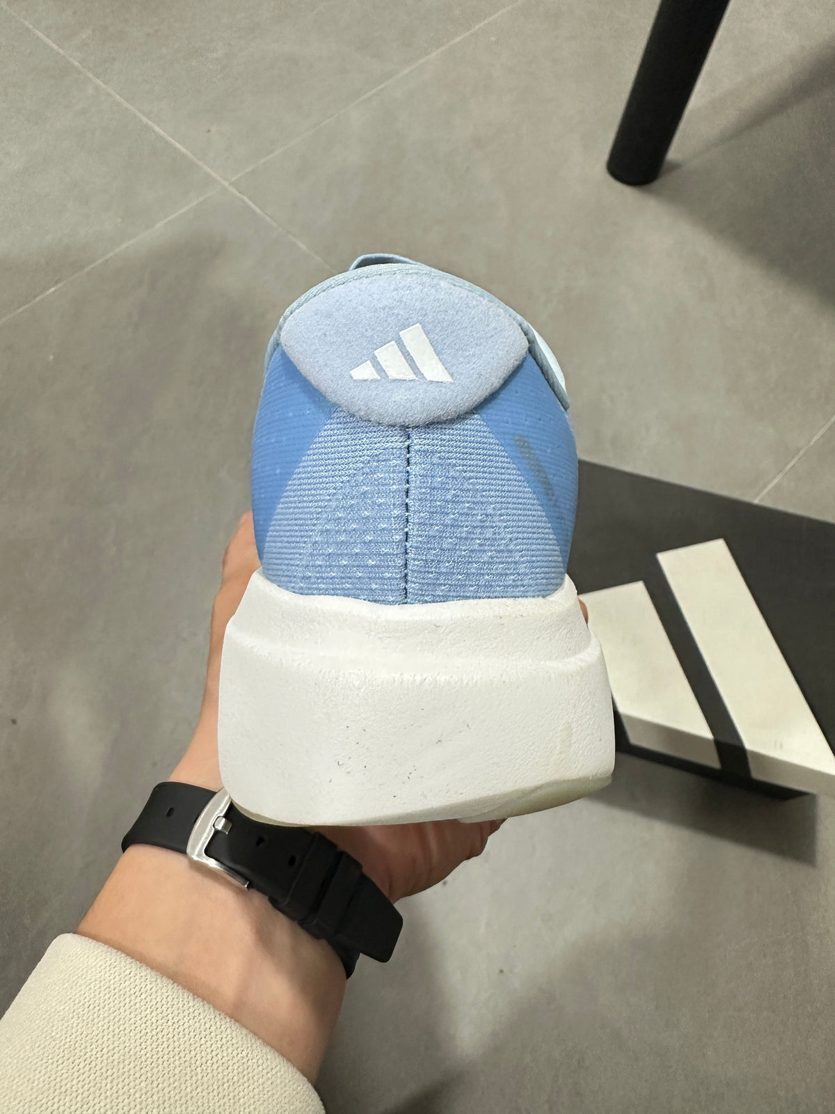 adidas Lightstrike Pro Running Shoes in Blue White JS4453 - product image from the listing.