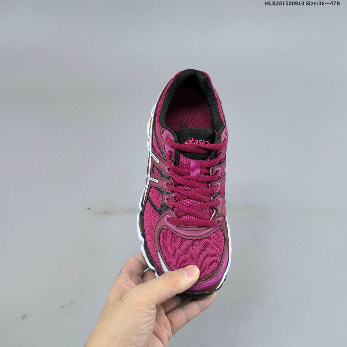 ASICS Gel-Nimbus 16 Running Sneakers in Burgundy Pink - product image from the listing.