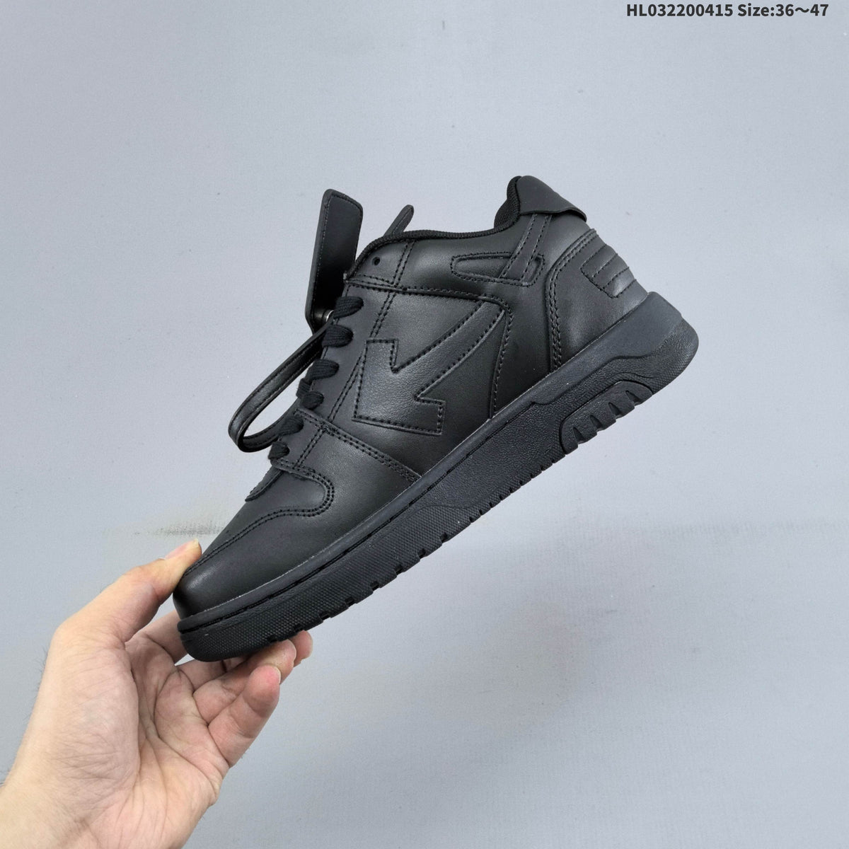 Off-White Out of Office Low-Top Sneakers, in Black and White - product image from the listing.