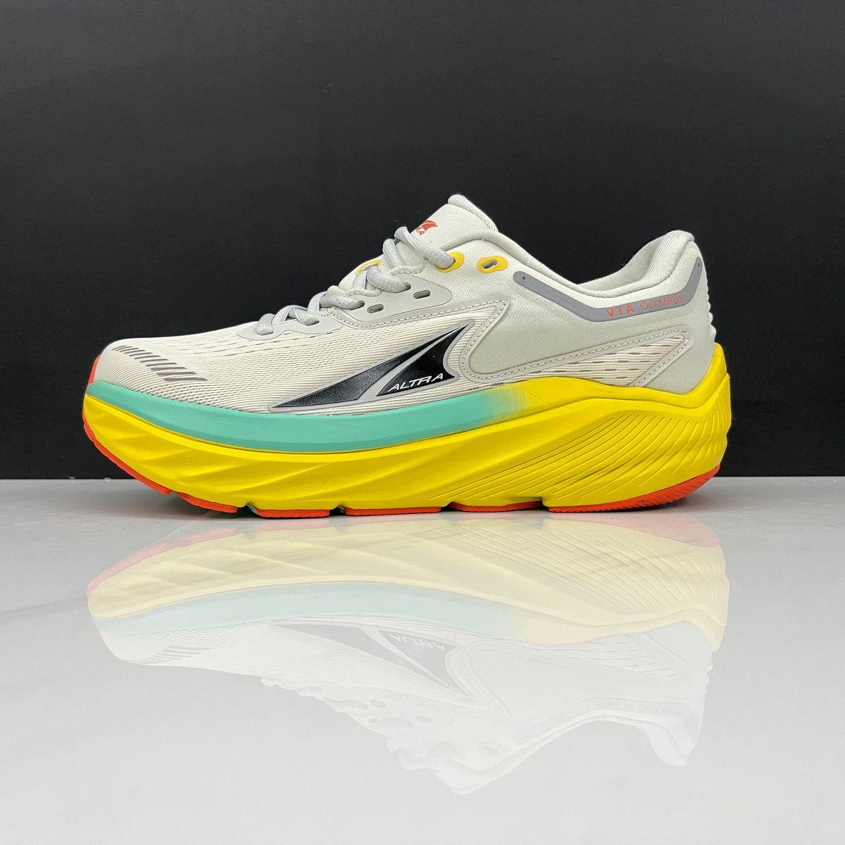 ALTRA Via Olympus Road Running Shoes, in Ivory Yellow Coral - product image from the listing.