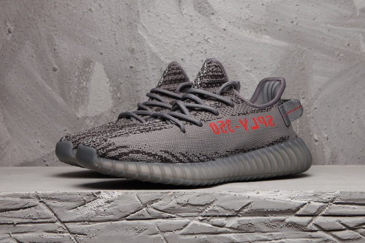 Yeezy 350 V2 Black and Gray Zebra Trainers - product image from the listing.