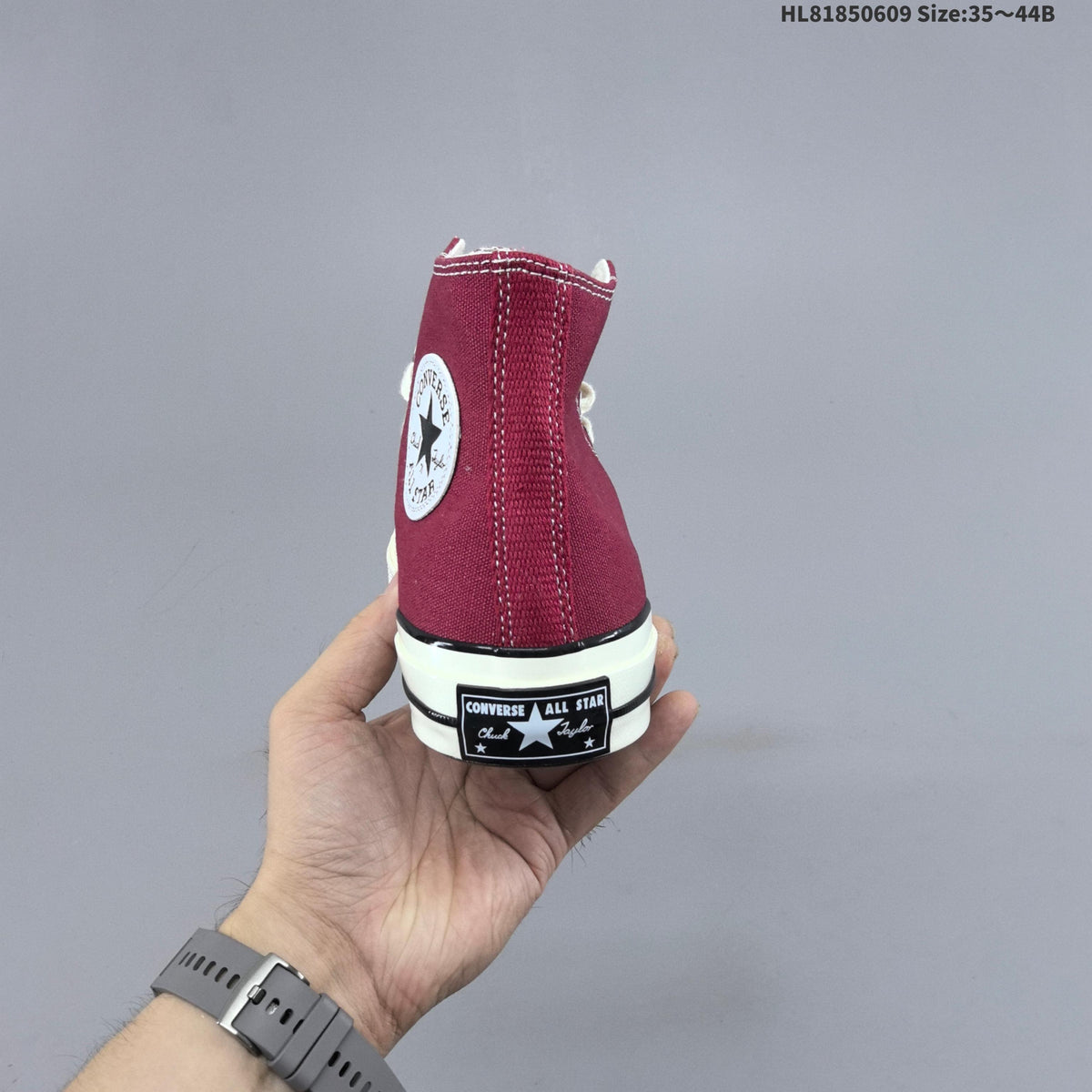 Converse Chuck Taylor All Star 1970s High-Top Sneakers, in Burgundy - product image from the listing.
