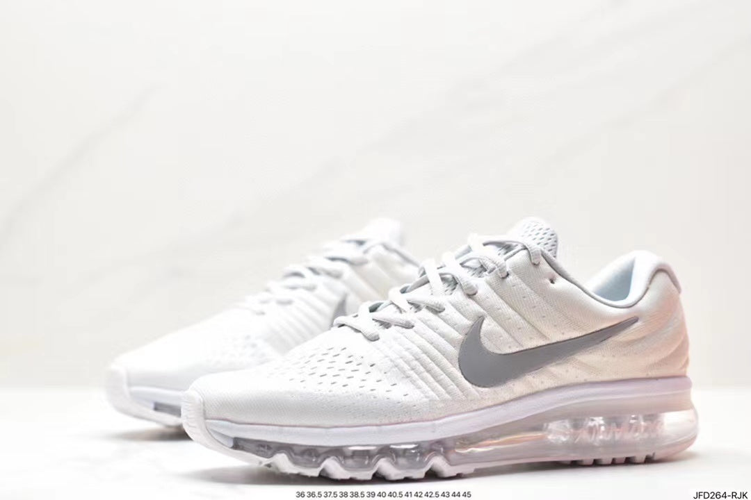 Nike Air Max 270 Sneakers in White and Silver - product image from the listing.