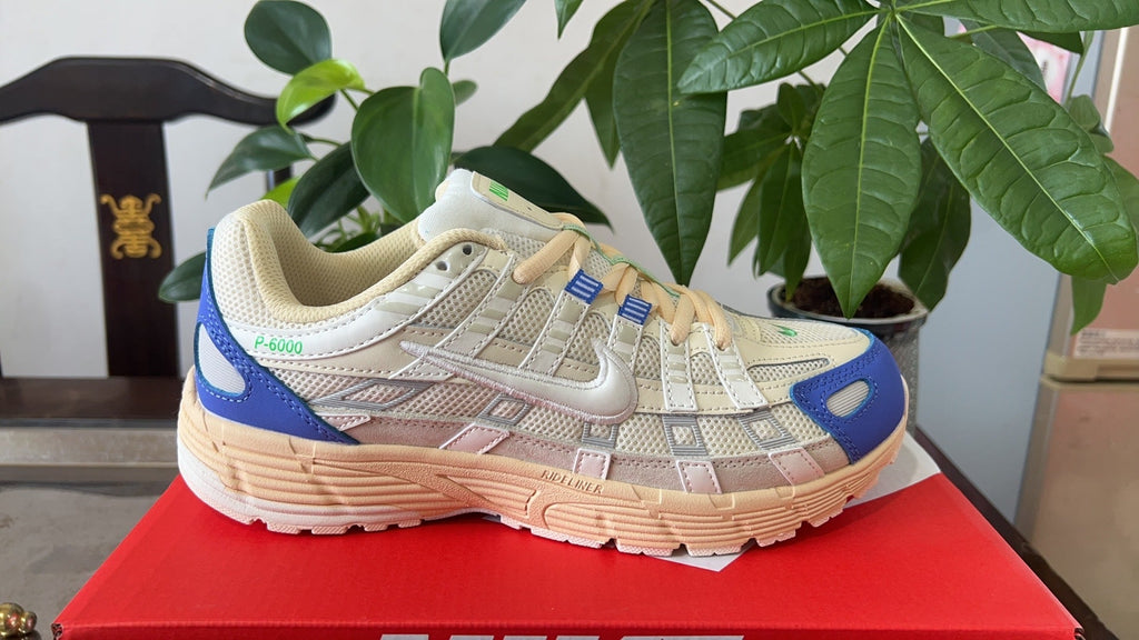Nike P-6000 Sneakers in White Blue FJ5443-113 - product image from the listing.