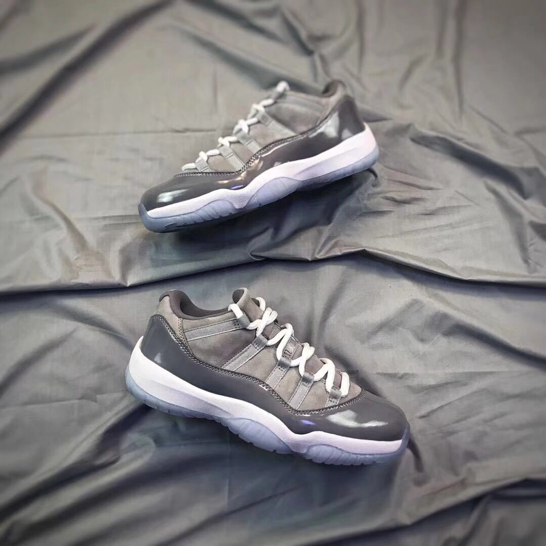Air Jordan 11 Low Sneakers in Cool Grey - product image from the listing.