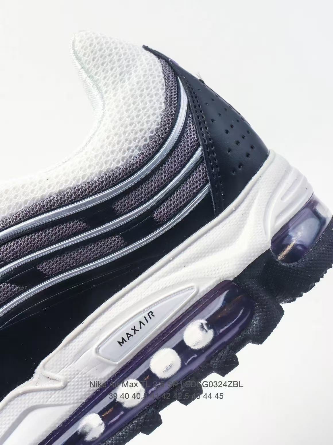 Nike Air Max TL 2.5 SP Sneakers in White Purple SDSG0324ZBL - product image from the listing.