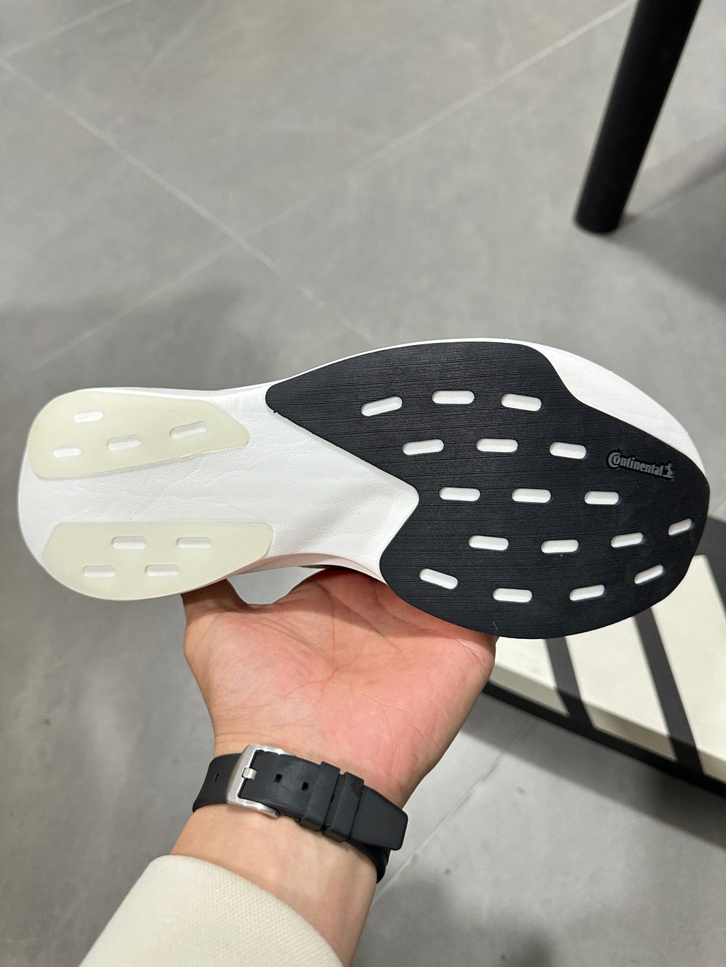 adidas Adizero Lightstrike Pro Running Shoes in White Red - product image from the listing.