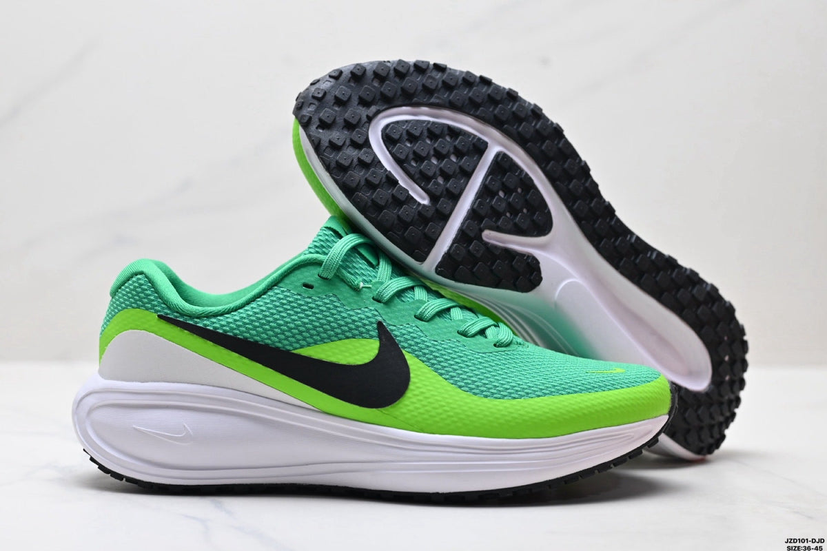 Teal and Lime Nike Revolution 8 Running Shoes - product image from the listing.
