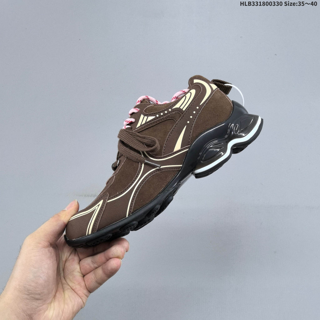 GG-CC G25X4391 Brown Platform Low-Cut Sneakers - product image from the listing.