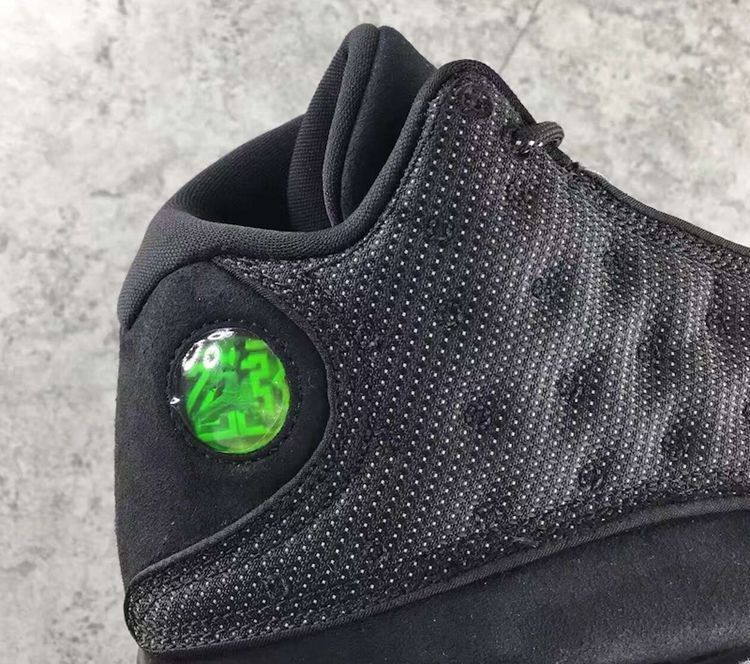 Air Jordan 13 Retro Black Cat Basketball Sneakers in Black - product image from the listing.