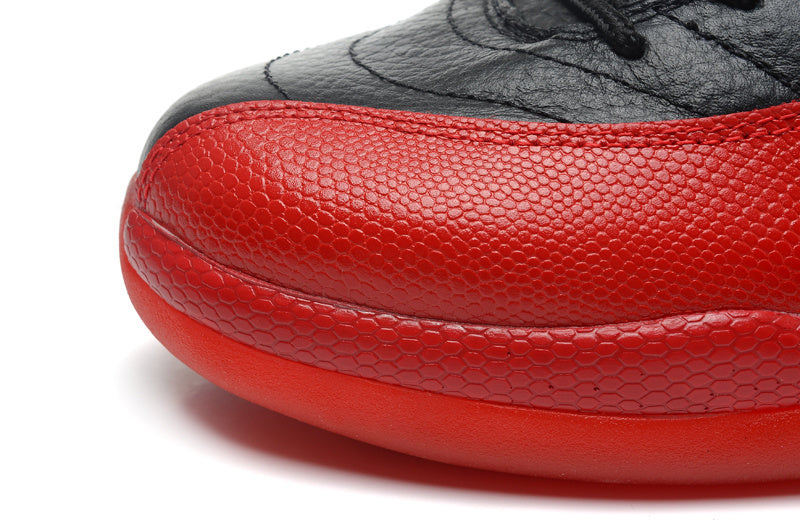 Air Jordan 12 Black and Red High-Cut Basketball Sneakers - product image from the listing.