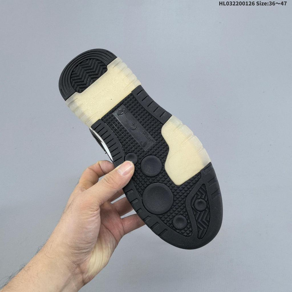 Off-White Out Of Office Low-Top Sneakers in Black White - product image from the listing.