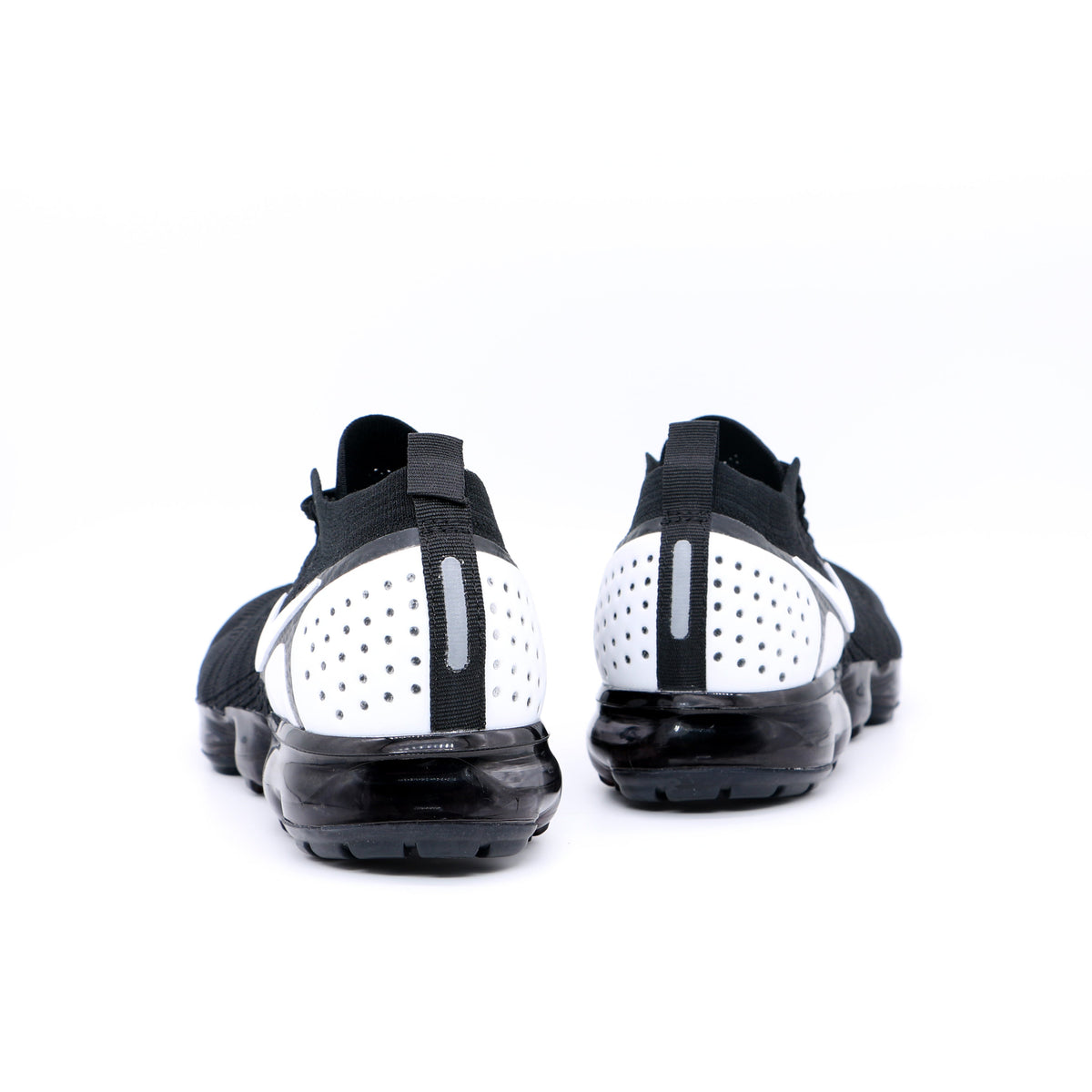Nike Air VaporMax 2018 Sneakers in Black White Knit 942842-010 - product image from the listing.