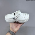 Crocs Classic Clog Platform Clog in Black, White or in Cream - product image from the listing.