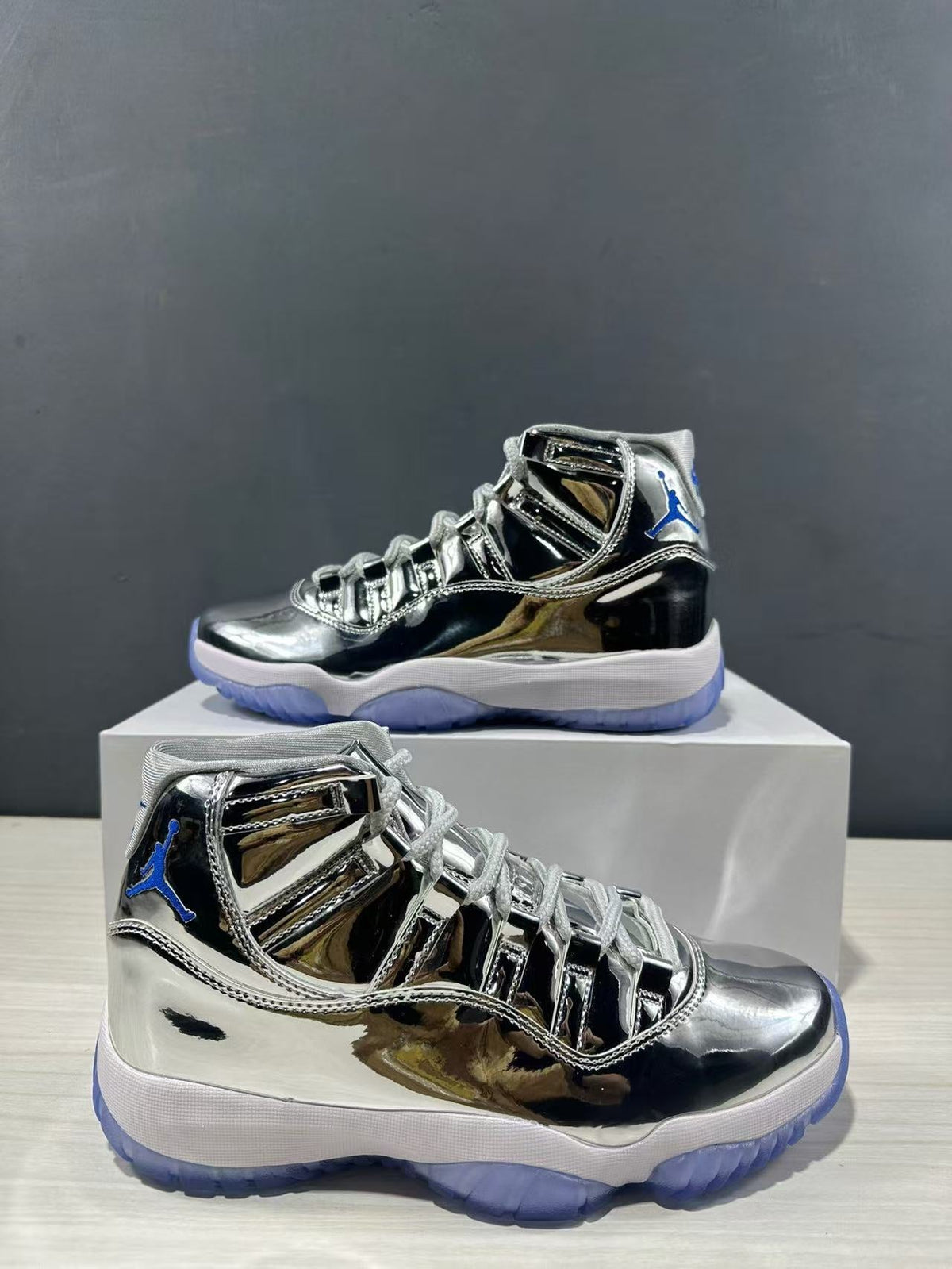 Air Jordan 11 Retro Silver High-Top Sneakers CT8012-730 - product image from the listing.