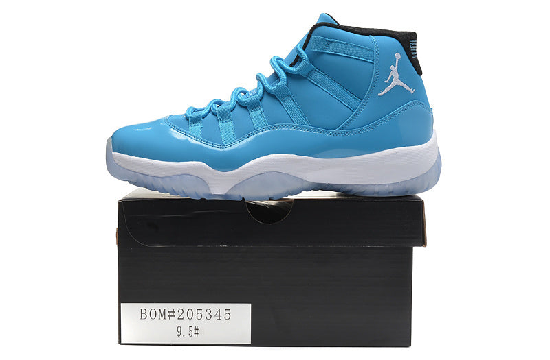 Blue and White Air Jordan 11 High Sneakers - product image from the listing.