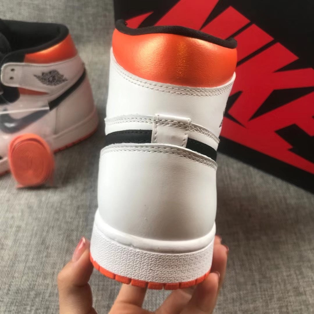 Jordan 1 Retro High OG Electro Sneakers in Orange - product image from the listing.